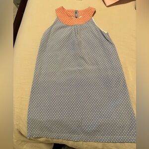 Blue and Red mini stars Sleeveless Girls Dress